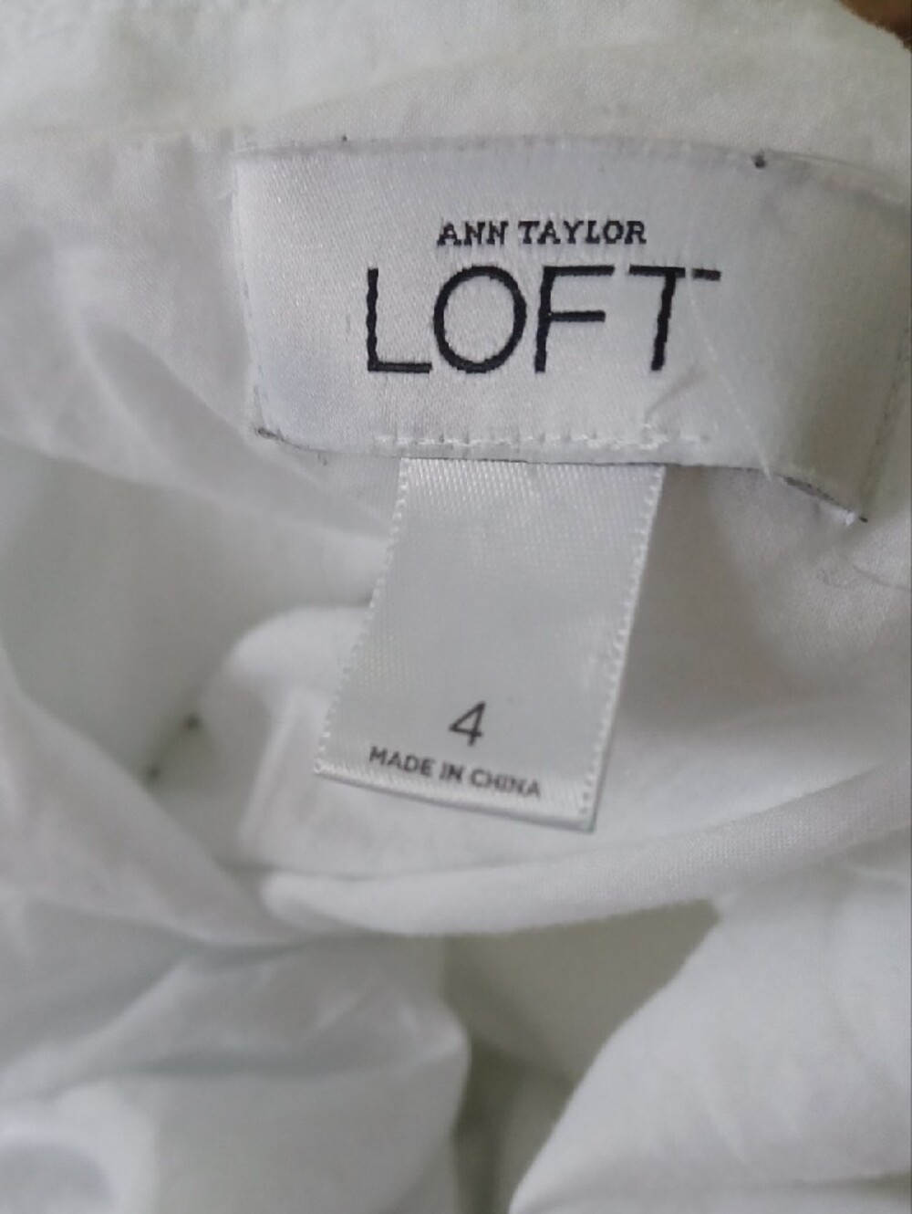 LOFT Cream Off-Shoulder Ruffle Mini Dress - Picture 4 of 5